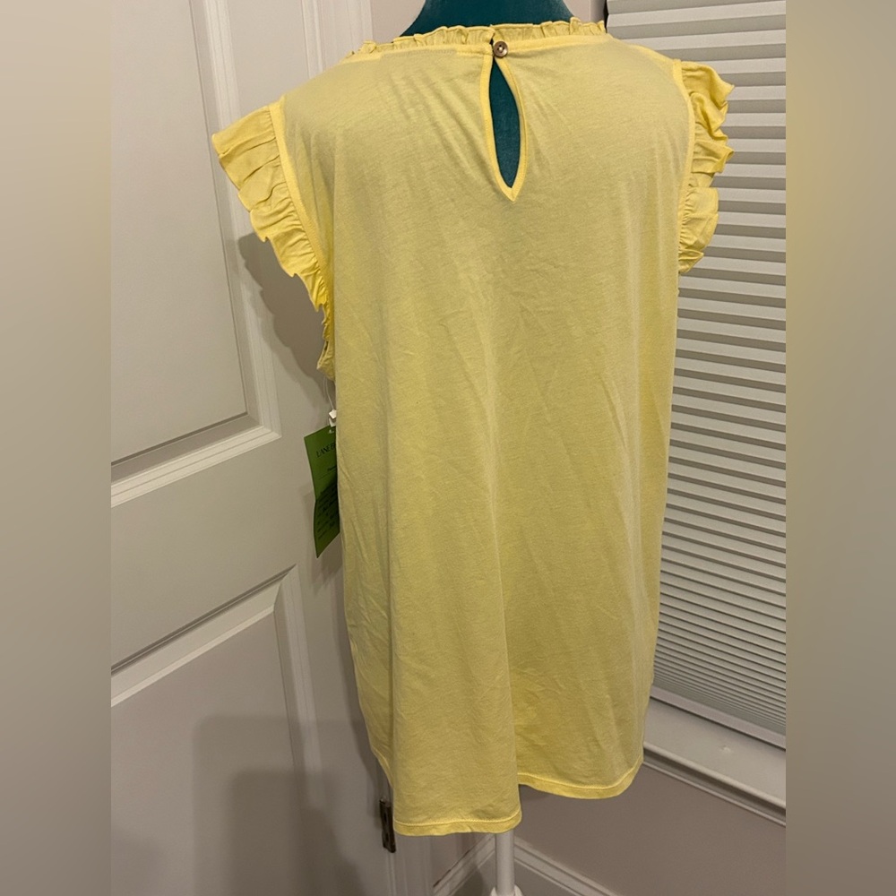 Lane Bryant Cap Sleeve Floral Blouse NWT - Picture 6 of 6